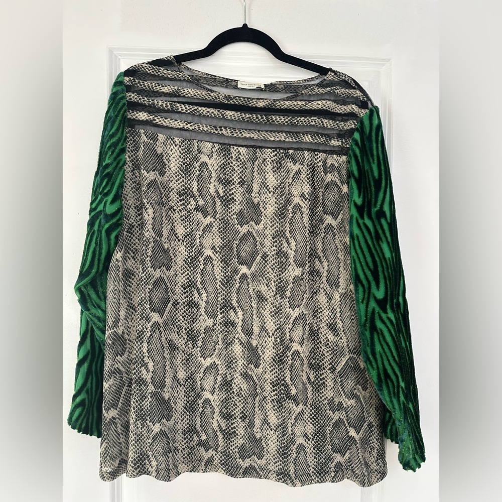 Dries Van Noten snake print top